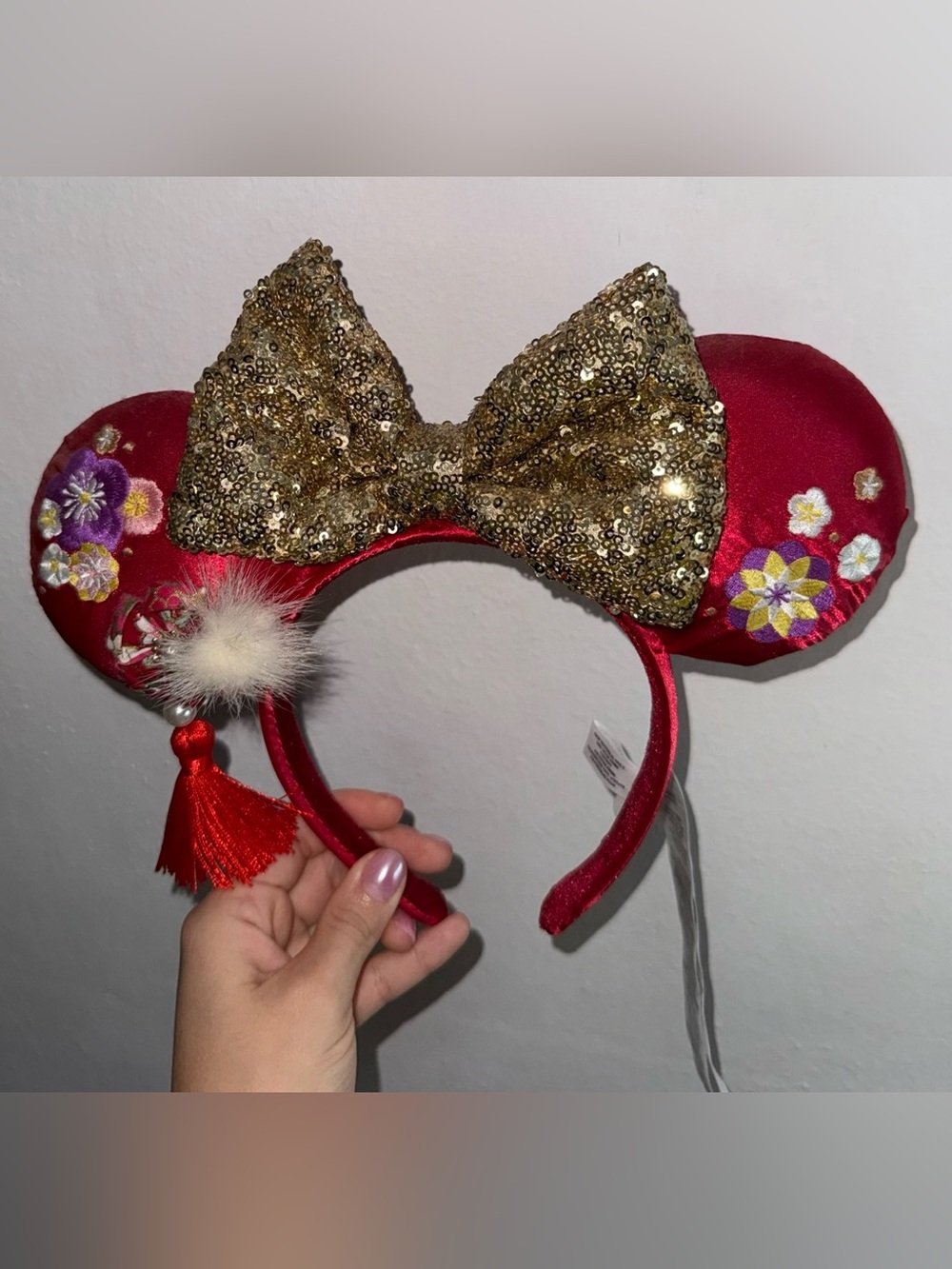 Disney Parks Lunar New Year 2022 Minnie Mouse Ear Headband